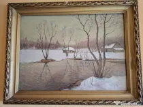 Tablou Pictura in ulei pe carton