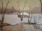 Tablou Pictura in ulei pe carton 