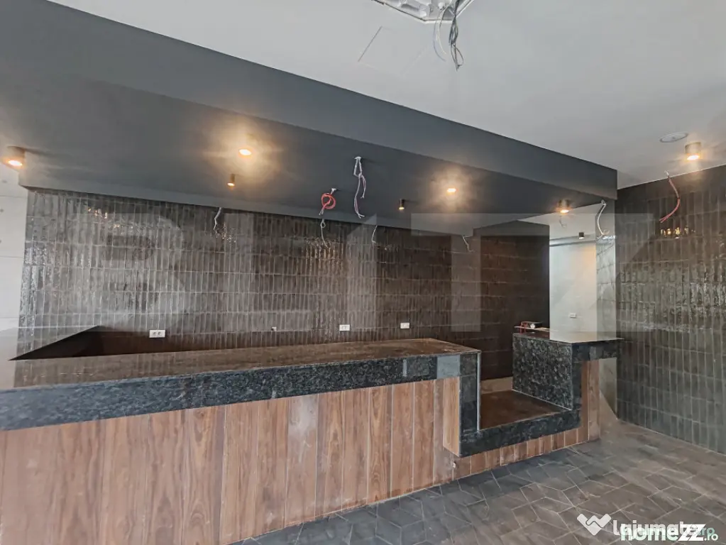 Spatiu comercial cafenea, 3 incaperi, 110 mp, zona Centrala
