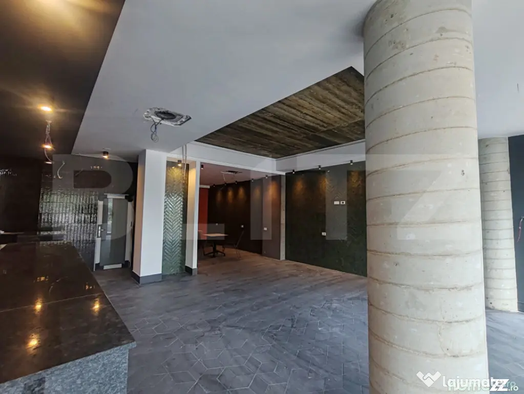 Spatiu comercial cafenea, 3 incaperi, 110 mp, zona Centrala