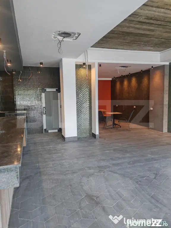 Spatiu comercial cafenea, 3 incaperi, 110 mp, zona Centrala