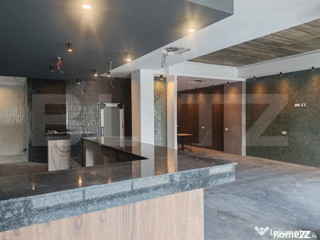 Spatiu comercial cafenea, 3 incaperi, 110 mp, zona Centrala