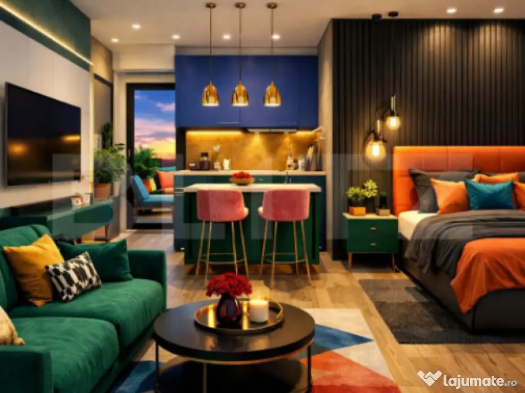 Zero Comision! Apartament studio, 1 Terasa, Loc de Parcare I