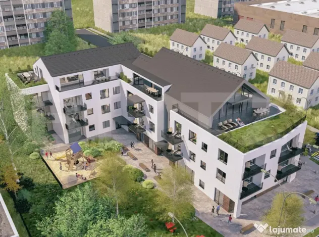 Apartament de vanzare, cu 3 camere, 72 mp + 10.7 balcon, zon