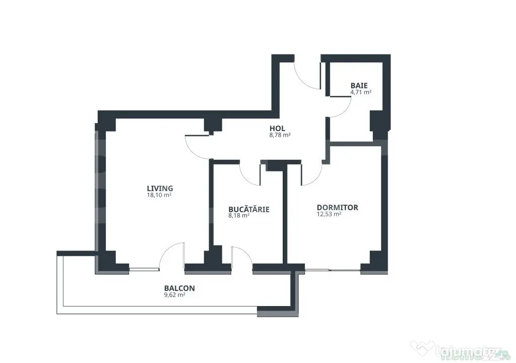 Apartament 2 camere, 52.3 mp, zona Tatarasi - Iasi (Iasi)