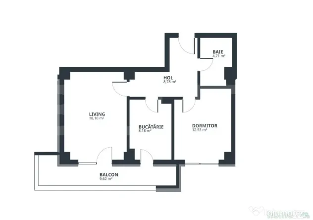 Apartament 2 camere, 52.3 mp, zona Tatarasi - Iasi (Iasi)
