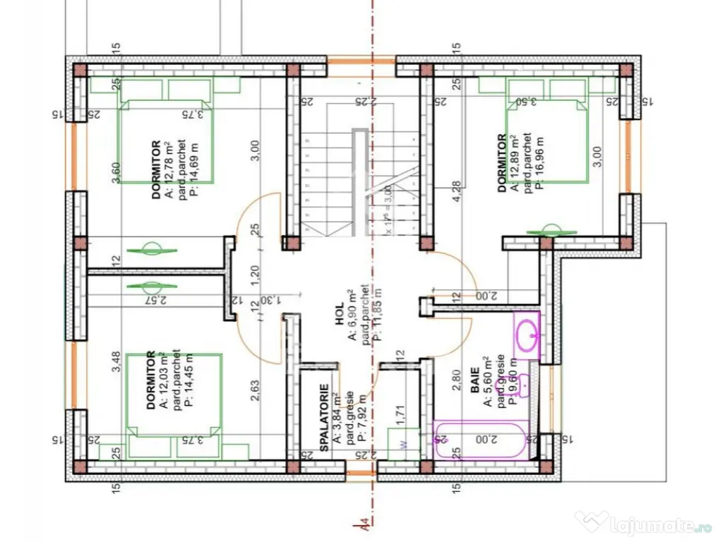 Jumatate de duplex cu 5 camere de vanzare, despartit, Dumbravita - Dumbravita (Timis)