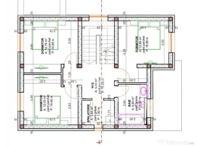Jumatate de duplex cu 5 camere de vanzare, despartit, Dumbravita - Dumbravita (Timis)