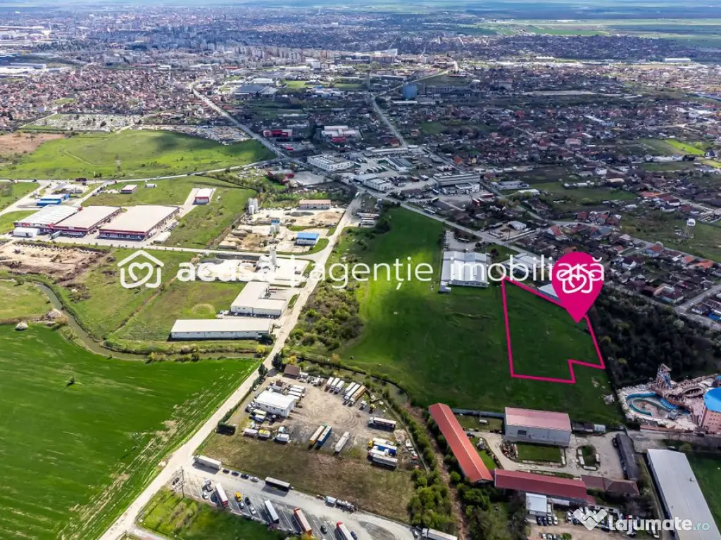 Teren cu PUZ in Arad, servicii, industrie, depozitare 8.3...