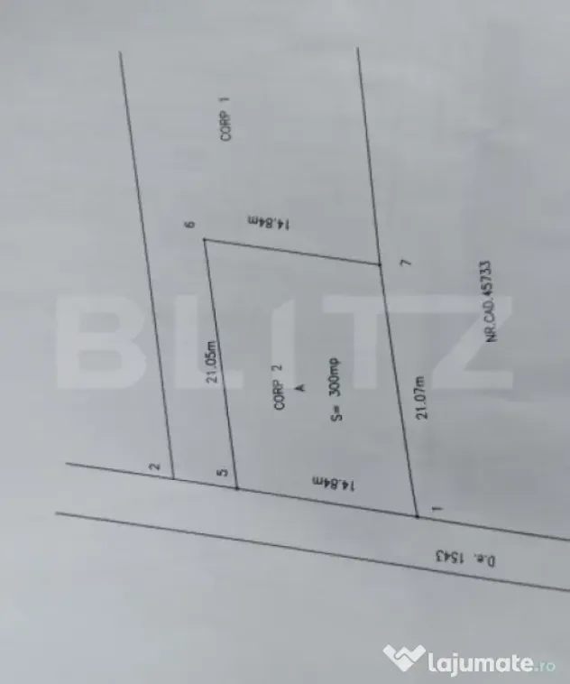 Teren intravilan, 811 mp, zona Jieni
