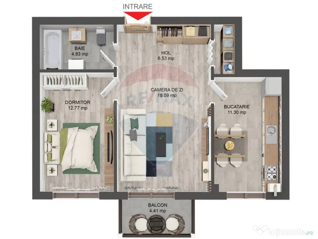 Apartament NOU LA CHEIE cu 2 camere de vânzare Selimbar