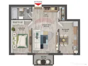 Apartament NOU LA CHEIE cu 2 camere de vânzare Selimbar 