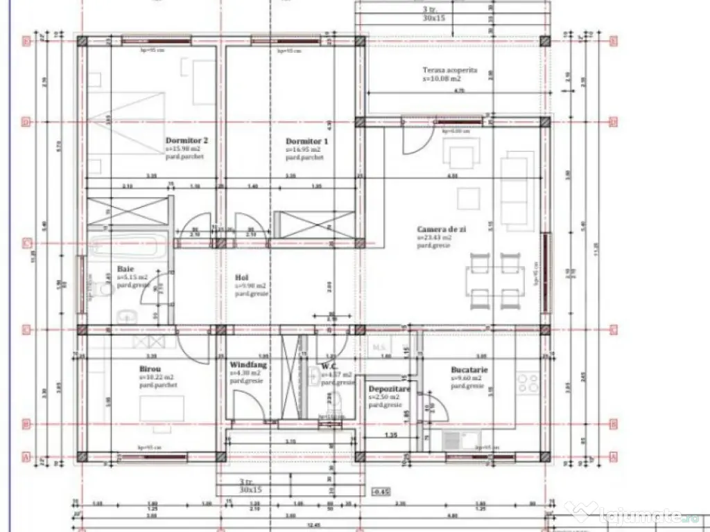 Casă nouă de vânzare, cu 3 camere, 104 mp, la cheie, zona