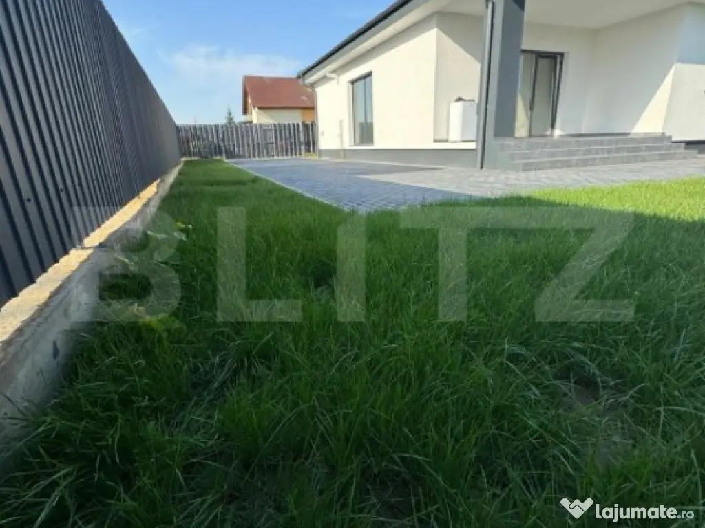 Casă nouă de vânzare, cu 3 camere, 104 mp, la cheie, zona