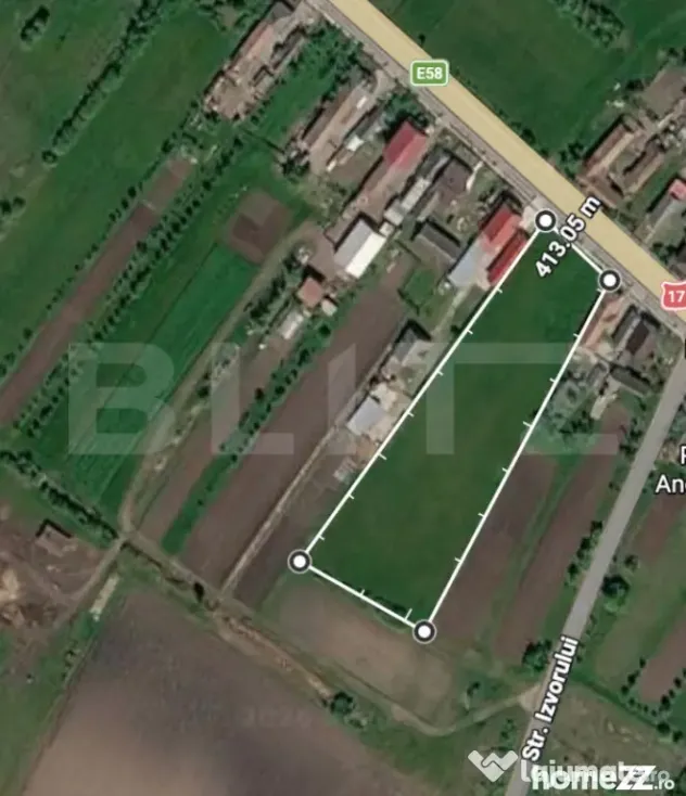 Teren intravilan de vanzare, 7000 mp, DN 17, zona Podirei - Bistrita (Bistrita-Nasaud)