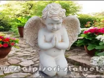 Statuetă îngeraș, galben antichizat, model S4.