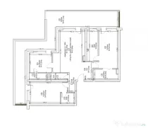 Penthouse cu 3 camere, terasă panoramică de 57 mp și priv