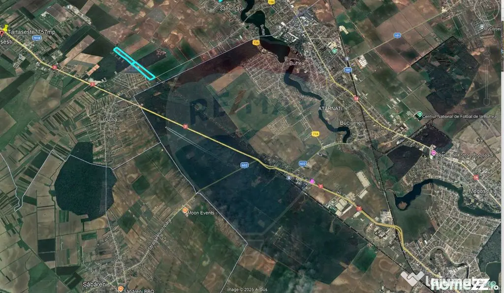 Teren intravilan 19,3 ha/locatie strategica, acces linie ...