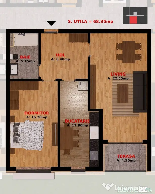 Apartamente 2 camere si Garsoniere. Pret promotional