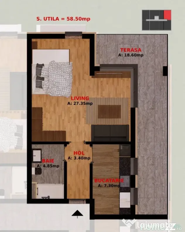 Apartamente 2 camere si Garsoniere. Pret promotional