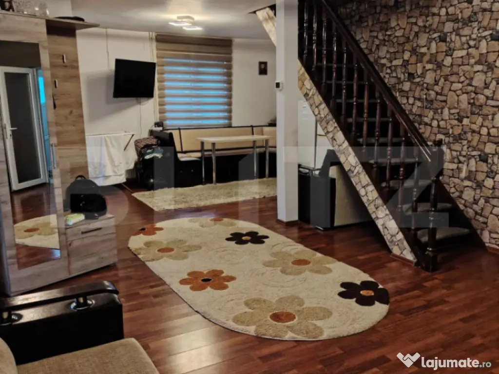 Casa etaj + demisol, 340 mp utili, 350 mp teren, zona Burduj