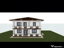 Proiect Casă + garaj în construcție – teren 553 mp, Hol