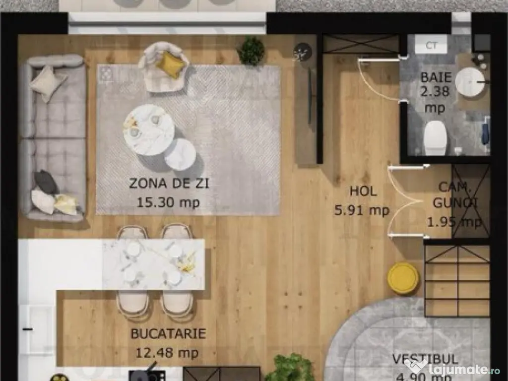 Cartier de case securizat cu bariera in Pipera