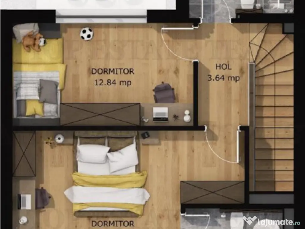 Cartier de case securizat cu bariera in Pipera