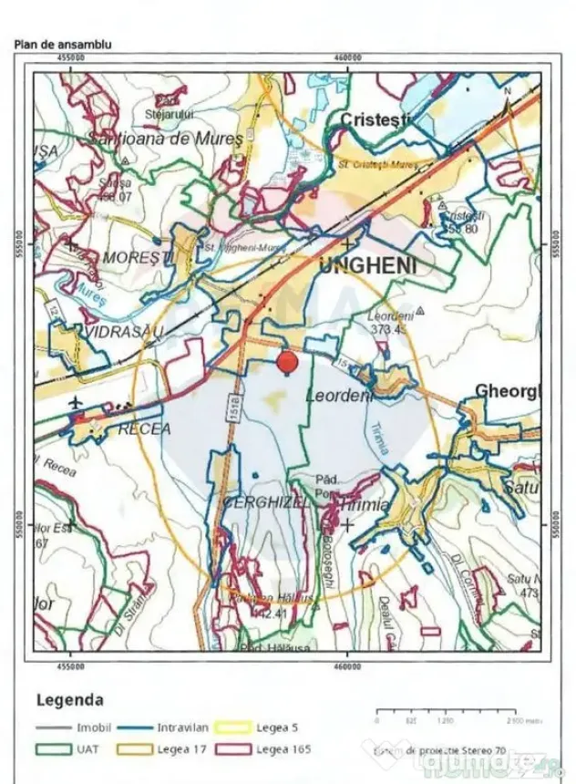 Terenuri Investitie 43485 mp Ungheni-Mures / Autostrada