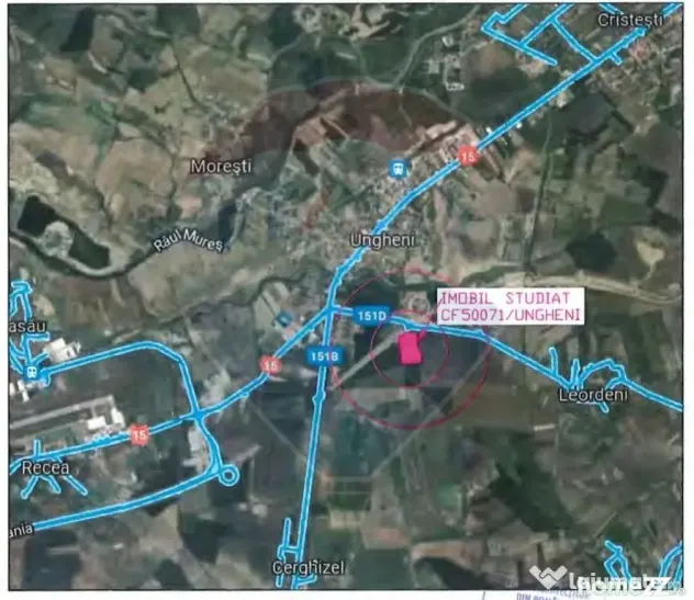 Terenuri Investitie 43485 mp Ungheni-Mures / Autostrada