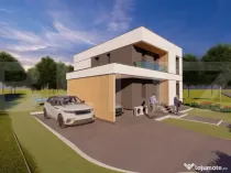 Casa moderna, la standard NZEB, 800 mp teren, Sopor