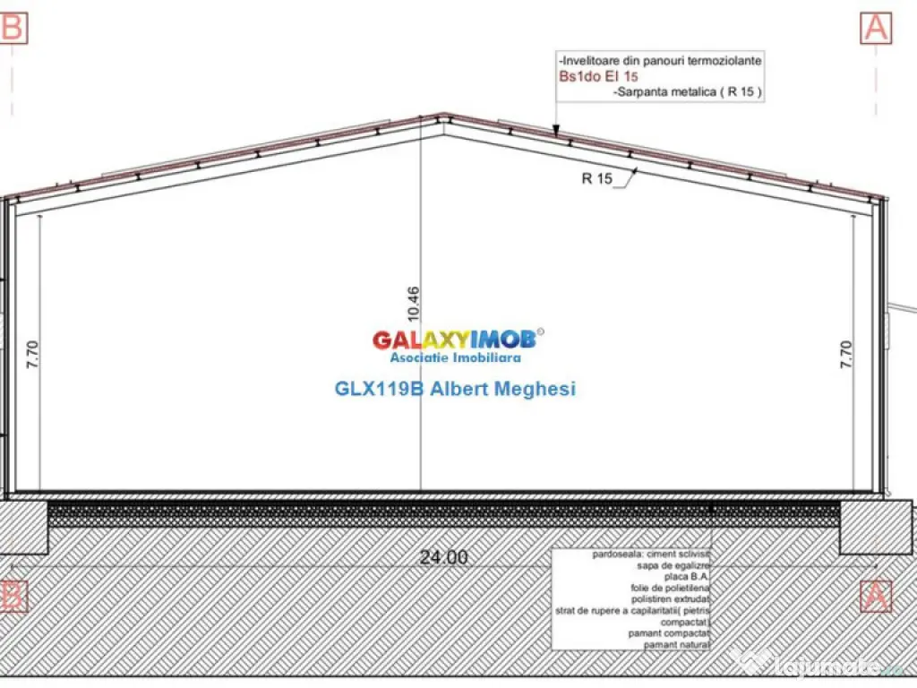 Hala 1170 mp deschidere DN3 centura A0