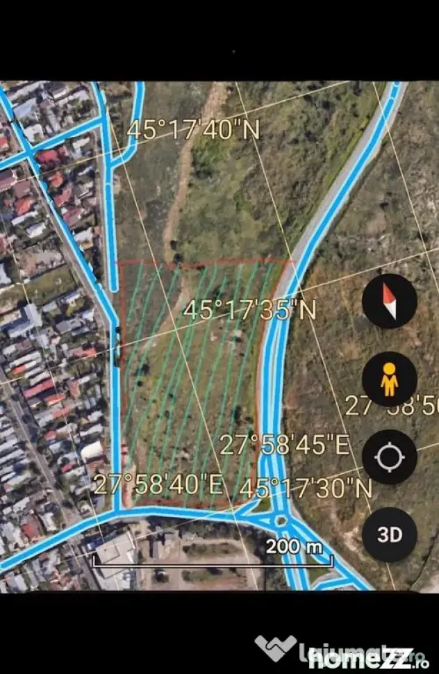 Teren intravilan 14.168 mp – pozitie excelenta la intra...