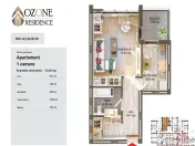 Garsoniera 44 mp utili, bloc nou, TVA inclus, comision 0%, O 