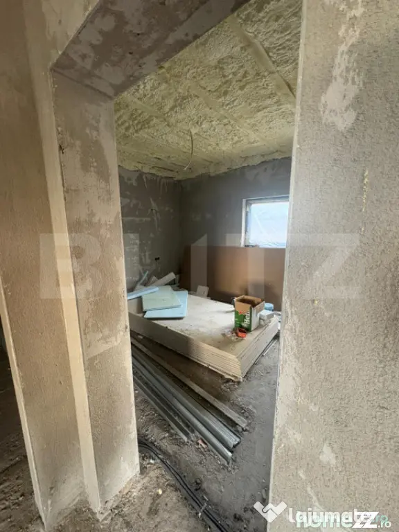 Casa moderna pe parter, semifinisata, teren 500 mp – Apahi