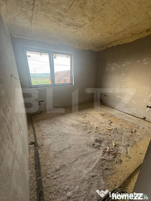Casa moderna pe parter, semifinisata, teren 500 mp – Apahi