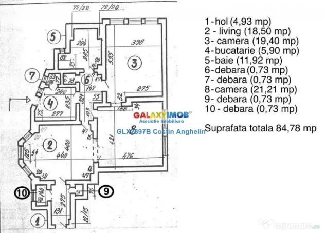 Spatiu Birou 3 Camere - Piata Romana / Dacia