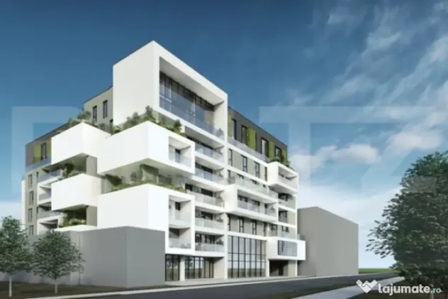 Apartament 2 camere, 56 mp, Terasa 12 mp, Imobil Nou, Semice