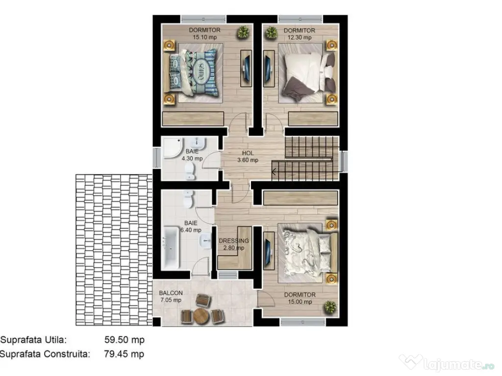 Casa individuala 4 camere 3 bai garaj Cartier Izvor Tarlu...