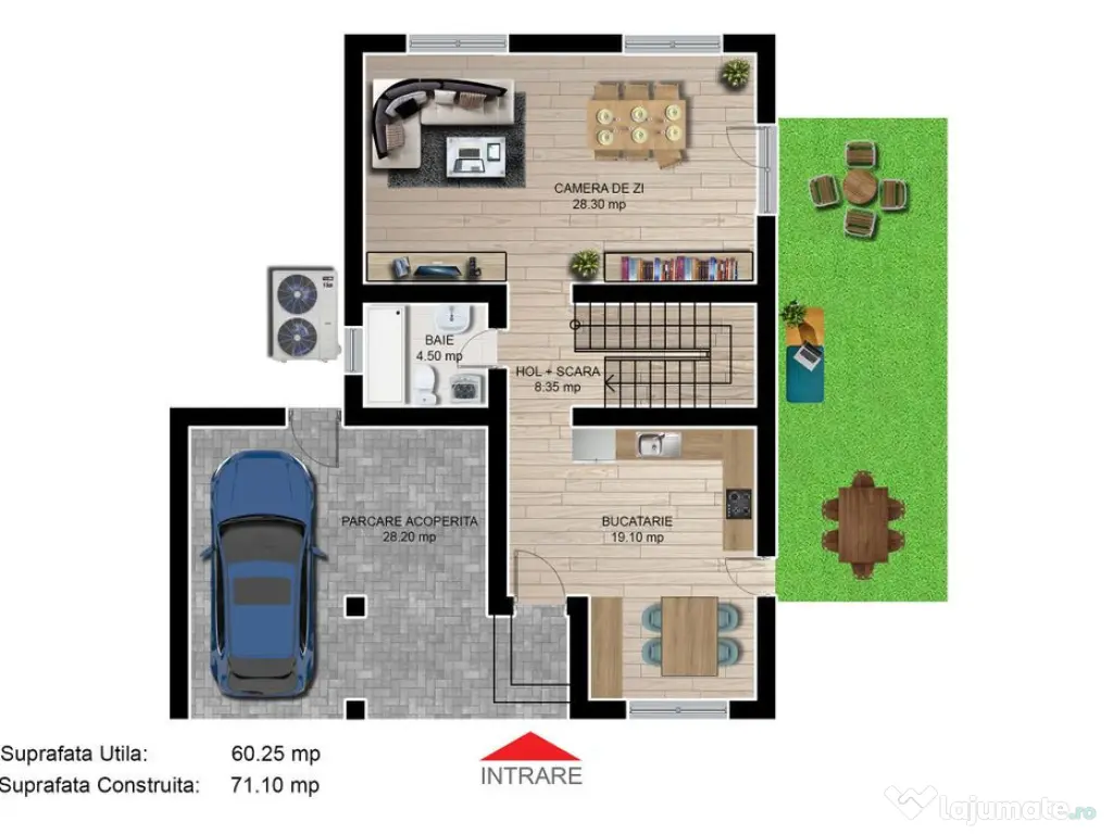 Casa individuala 4 camere 3 bai garaj Cartier Izvor Tarlu...