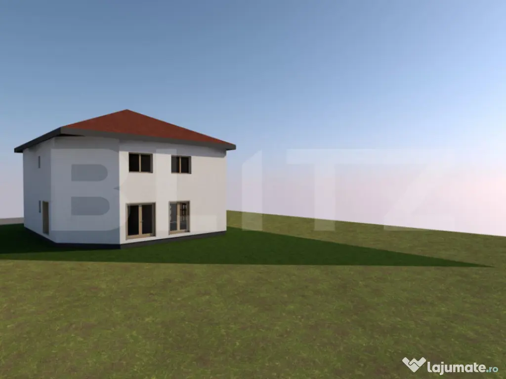 Dupex de vanzare, 120 mp utili, 150 mp de teren, zona Fagulu