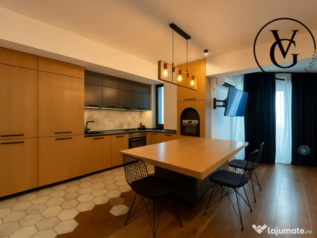 Apartament modern 2 camere-garaj-terasa 73 mp vedere la lac