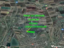 Teren cu potențial de vânzare 46,600mp lângă intravil...