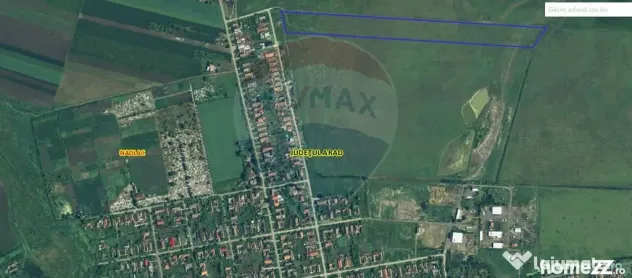 Teren cu potențial de vânzare 46,600mp lângă intravil...