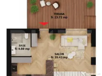Apartament elegant 2 camere cu terasă – EAS Residence