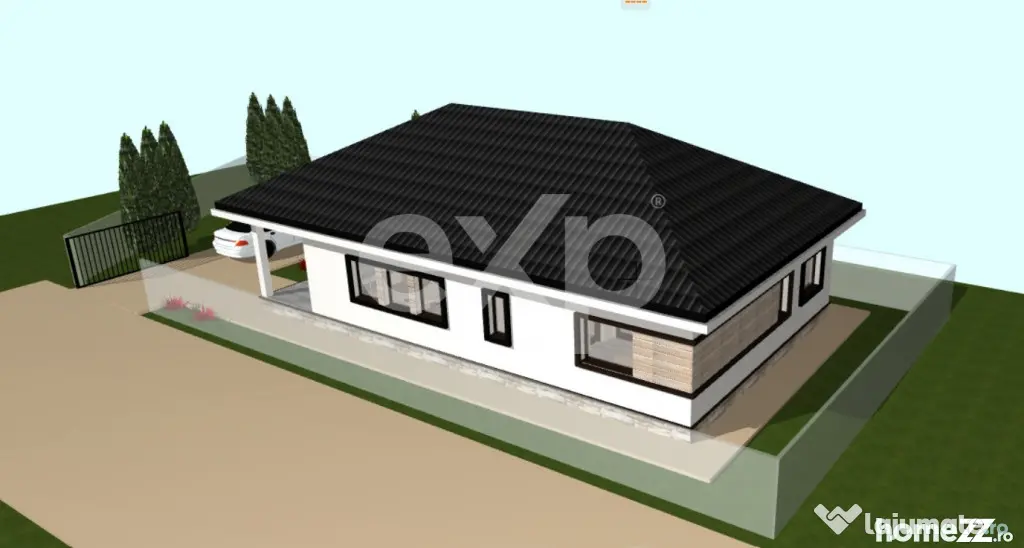 Casă parter 4 camere, la cheie, teren 400 mp, zonă central