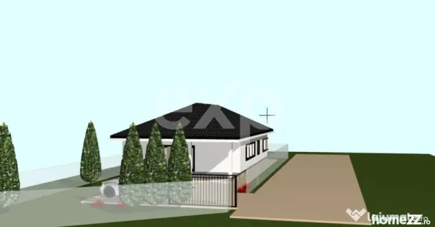 Casă parter 4 camere, la cheie, teren 400 mp, zonă central