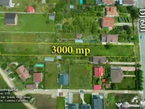 Teren 3000mp stradal cu toate utilitatile 10 minute de Bucur