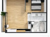 Apartament 42 mp, et 2, încălzire pardoseala, lift, finisa