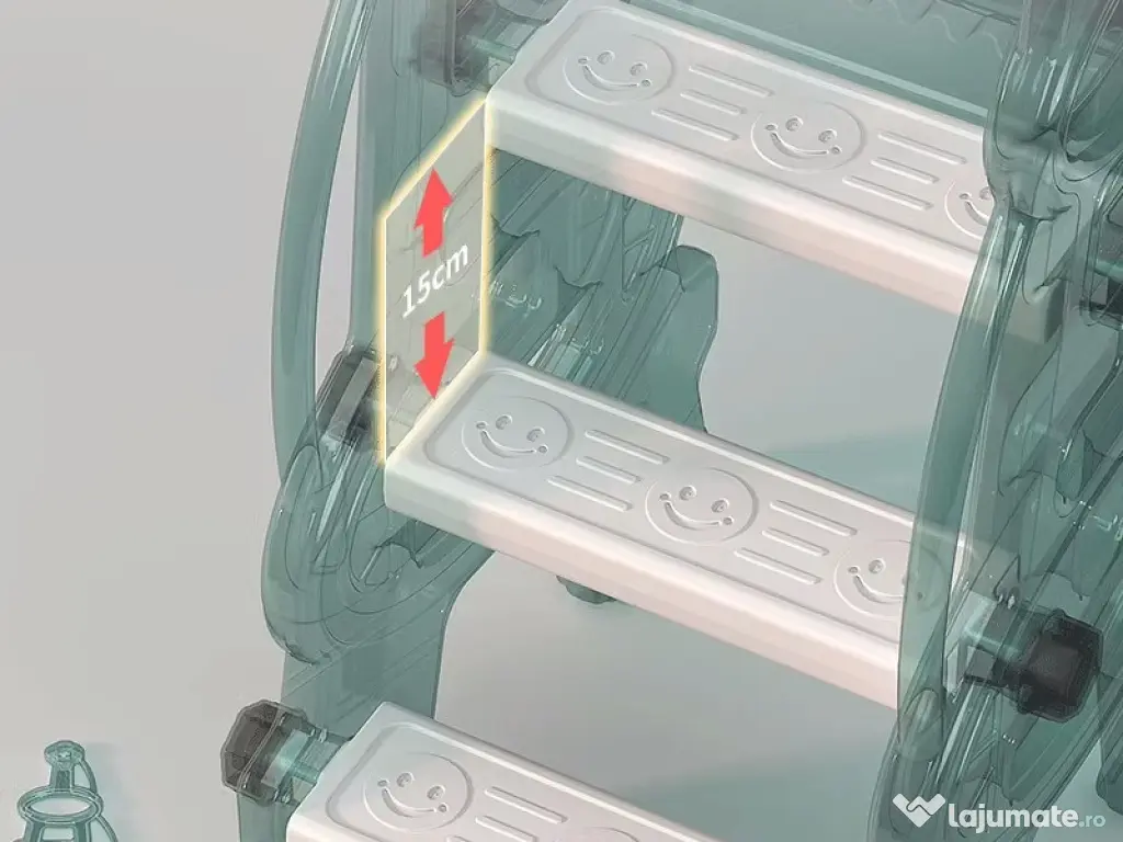 Ansamblu de joaca pentru copii Kinderplay, 4 in 1, cu leagan, tobogan, Blue